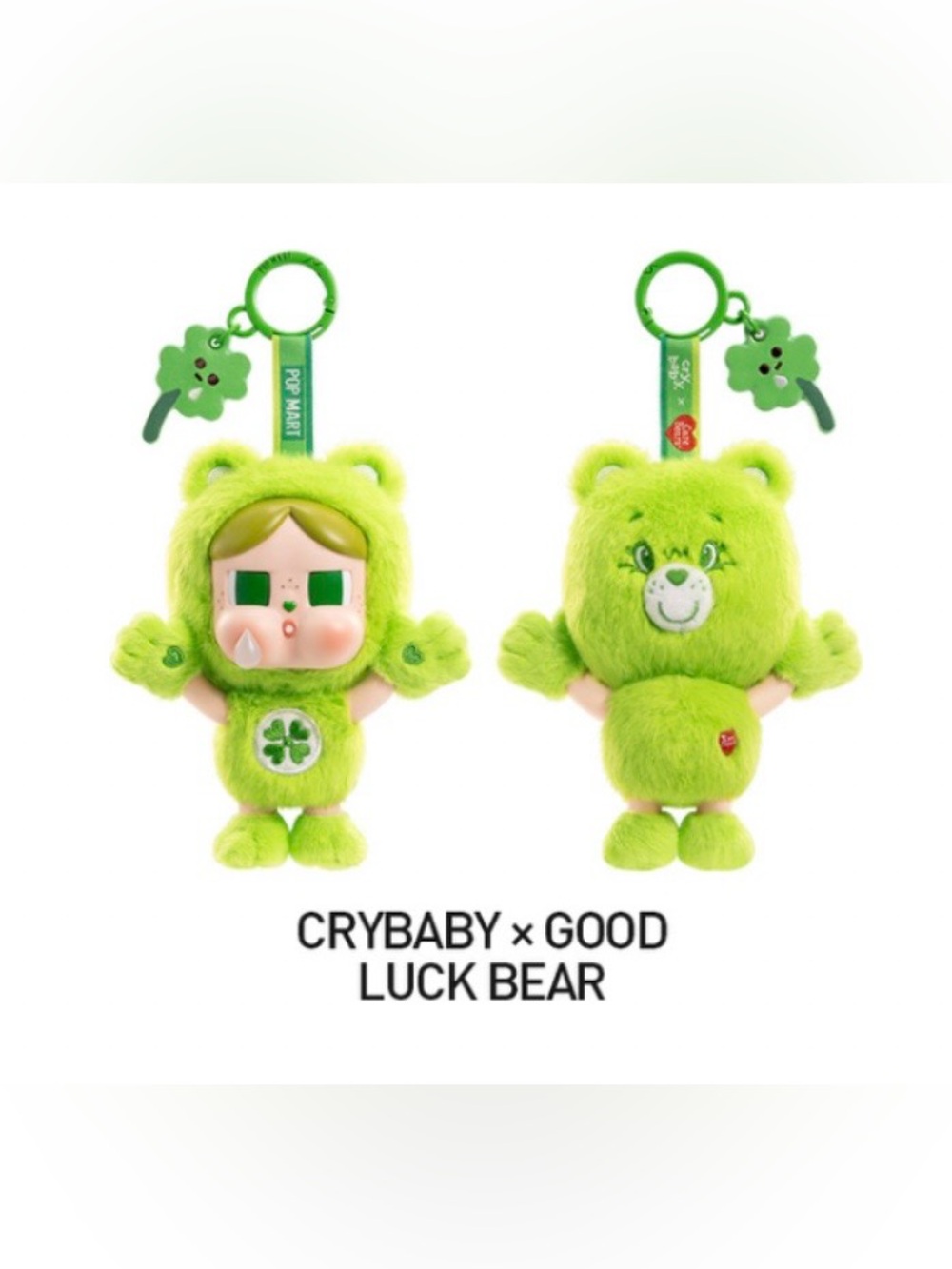 Crybaby X Care Bears Pop Mart Good Luck Bear In Hand From Pop Now